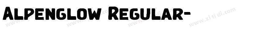 Alpenglow Regular字体转换